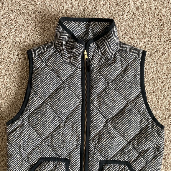 J.Crew Herringbone Excursion Down Puffer Vest - Picture 4 of 8